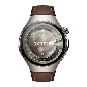 Huawei Watch 5, 46 mm, titāna, brūna - Viedpulkstenis 55020EVY