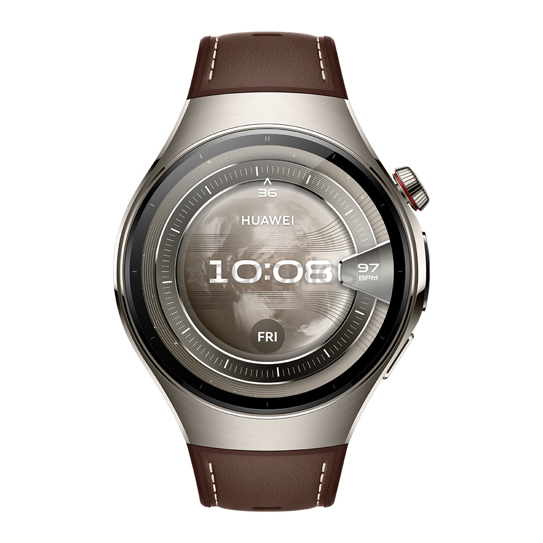 Huawei Watch 5, 46 mm, titanium, brown - Smart watch