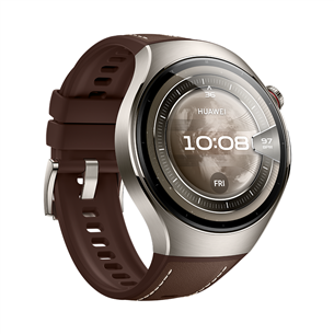 Huawei Watch 5, 46 mm, titāna, brūna - Viedpulkstenis