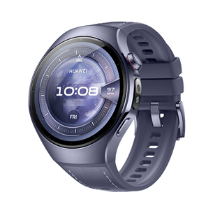 Huawei Watch 5, 46 mm, titāna, lillā - Viedpulkstenis