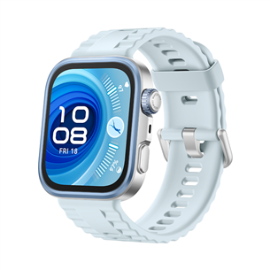 Huawei Watch FIT4 Pro, titāna, zila - Viedpulkstenis