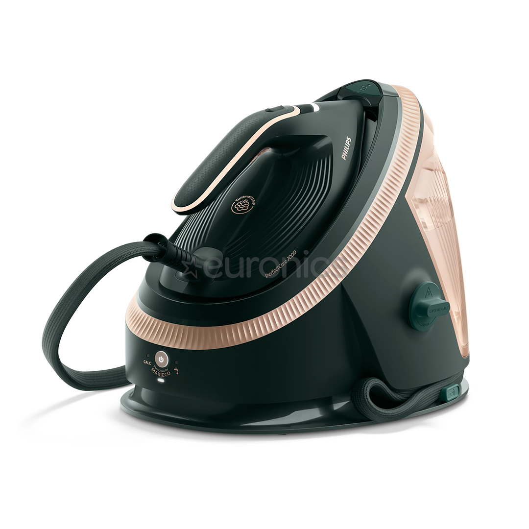 Philips 7000 Series PerfectCare, 3120 W, tumši zaļa/zelta - Gludināšanas sistēma