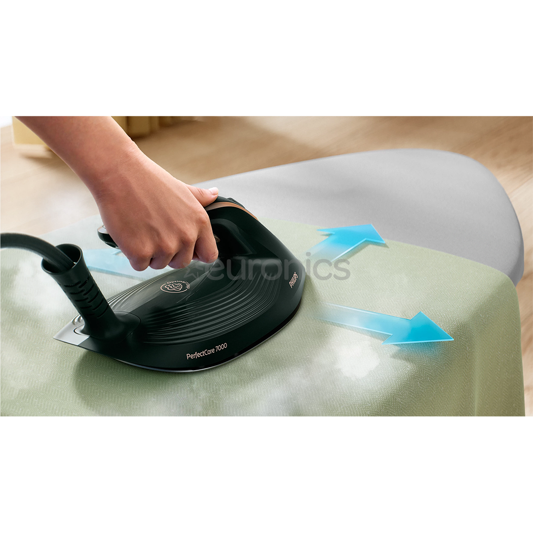 Philips 7000 Series PerfectCare, 3120 W, tumši zaļa/zelta - Gludināšanas sistēma