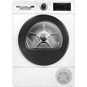 Bosch, Series 6, siltumsūkņa tehnoloģija, 9 kg, dziļums 61.3 cm - Veļas žāvētājs WQG2420NSN