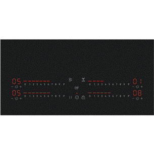 AEG 7000 Series SaphirMatt® Hob2Hood, platums 58 cm, bez rāmja, melna - Iebūvējama indukcijas plīts virsma