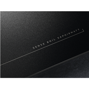 AEG 7000 Series SaphirMatt® Hob2Hood, platums 58 cm, bez rāmja, melna - Iebūvējama indukcijas plīts virsma