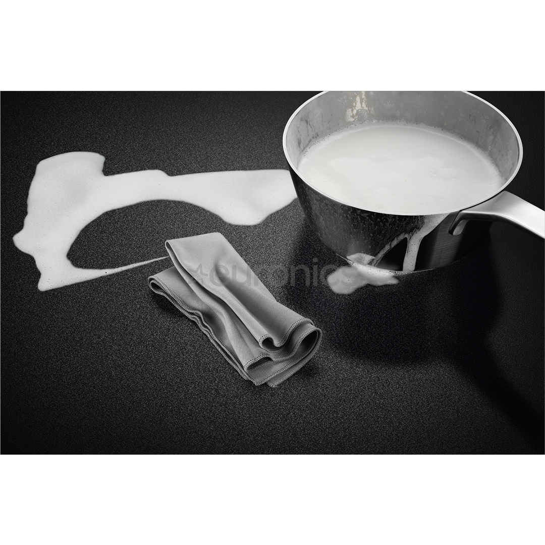 AEG 7000 Series SaphirMatt® Hob2Hood, platums 58 cm, bez rāmja, melna - Iebūvējama indukcijas plīts virsma