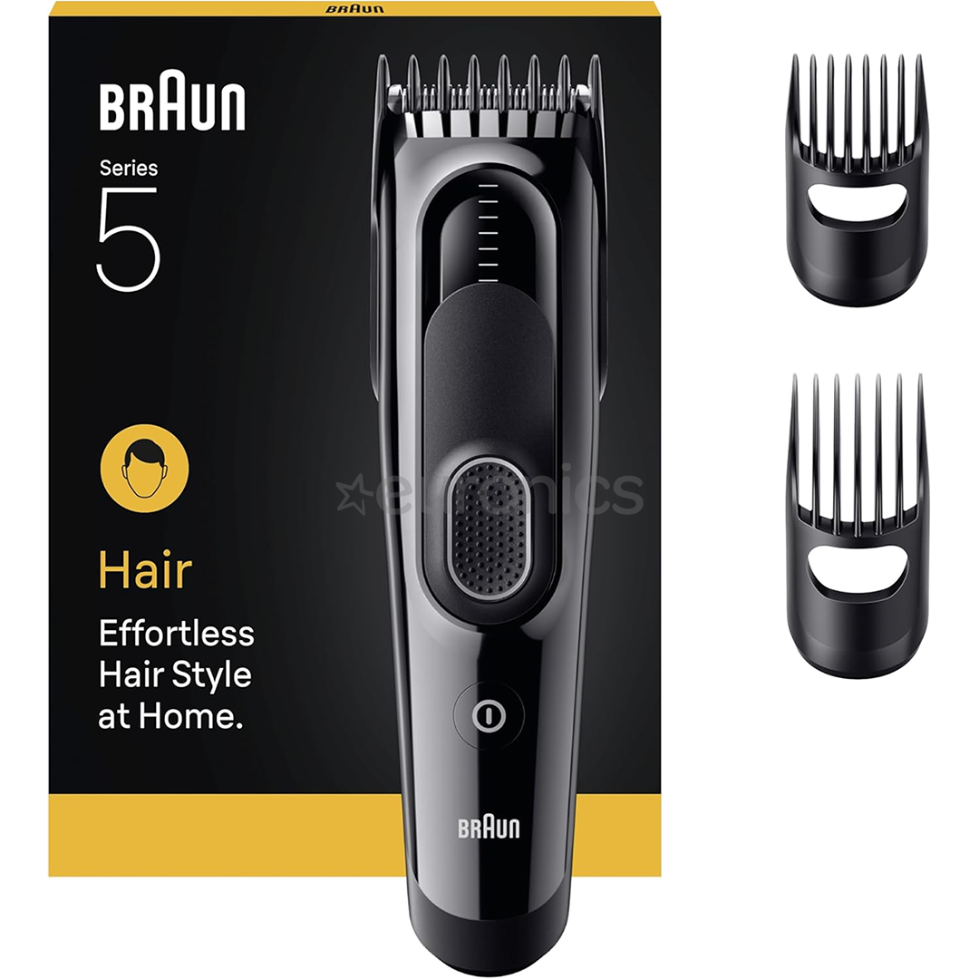 Braun Hair Clipper Series 5, черный - Машинка для стрижки волос