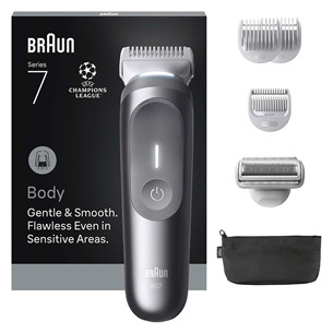 Braun Body Groomer Series 7, sudraba - Ķermeņa trimmeris BG7550