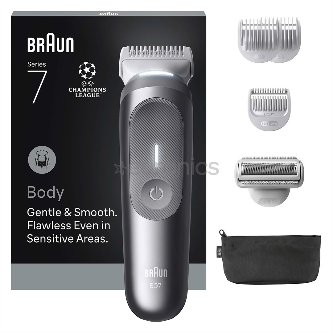 Braun Body Groomer Series 7, silver - Body groomer