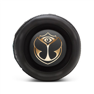 JBL Flip 7 Tomorrowland Edition, melna - Portatīvais bezvadu skaļrunis