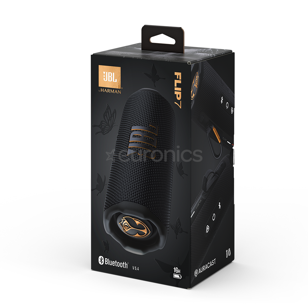 JBL Flip 7 Tomorrowland Edition, черный - Портативная беспроводная колонка