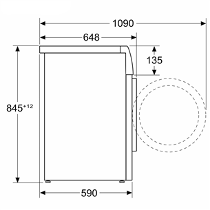 Bosch, Series 8, iDos, 10 kg, dziļums 59 cm, 1400 apgr/min. - Veļas mazgājamā mašīna ar priekšējo ielādi