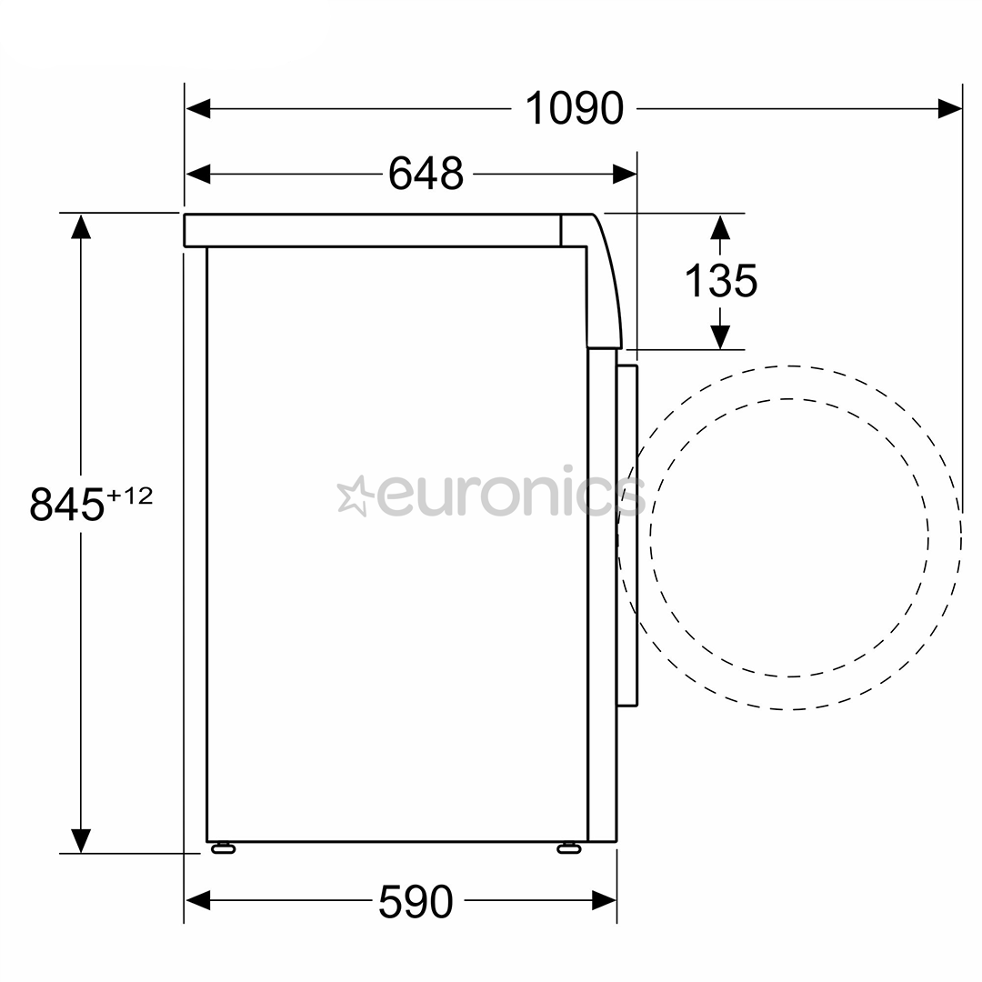 Bosch, Series 8, iDos, 10 kg, dziļums 59 cm, 1400 apgr/min. - Veļas mazgājamā mašīna ar priekšējo ielādi