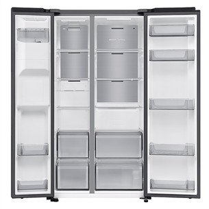 Samsung Bespoke AI, NoFrost, 640 л, высота 179 см, черный - SBS-холодильник