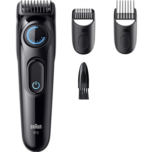 Braun Beard Trimmer Series 3, melna/zila - Bārdas trimmeris