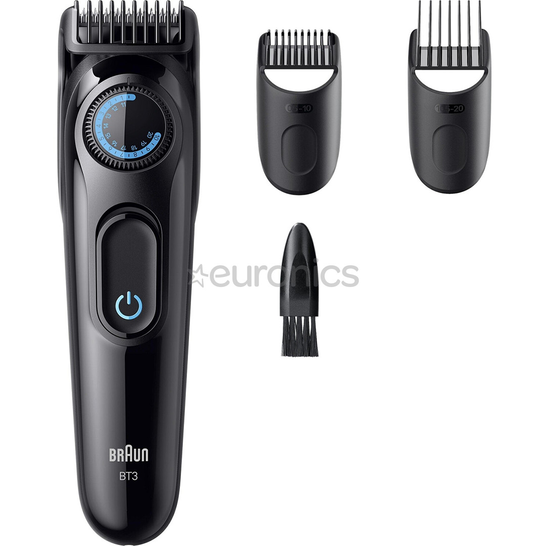 Braun Beard Trimmer Series 3, melna/zila - Bārdas trimmeris
