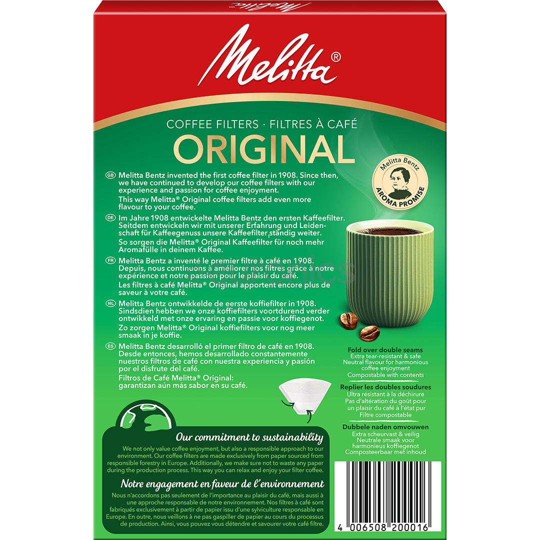 Melitta 1x4, 40 pcs - Coffee filters