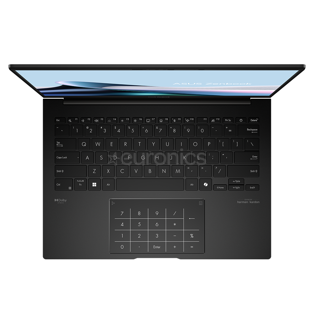 Asus Zenbook 14 OLED, 14'', OLED, Ryzen 7, 16 GB, 1 TB, ENG, melna - Portatīvais dators