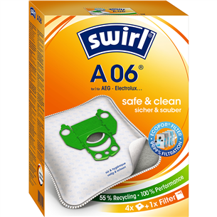 Swirl, 4 gab. - Putekļu sūcēju maisiņi A06MNEW
