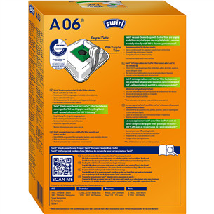 Swirl, 4 gab. - Putekļu sūcēju maisiņi