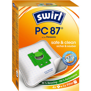 Swirl, 4 gab. - Putekļu sūcēja maisiņi PC87MNEW