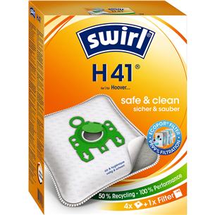 Swirl, 4 gab. - Putekļu sūcēja maisiņi H41MNEW