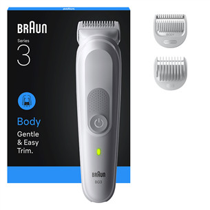 Braun Series 3, balta - Ķermeņa trimmeris