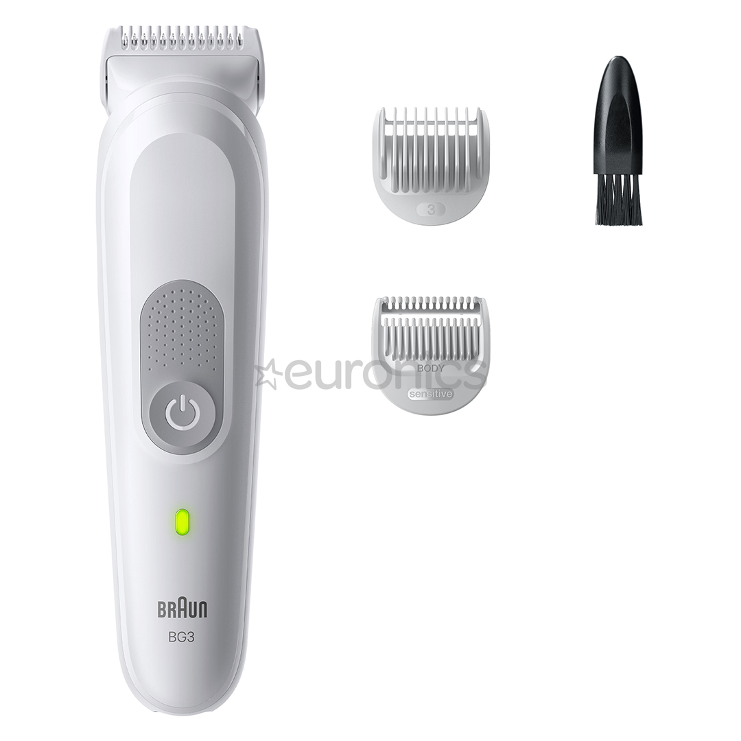 Braun Series 3, balta - Ķermeņa trimmeris