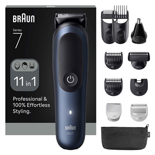 Braun Seeria 7, 11 в 1, темно-синий - Мультитриммеp AIO7540