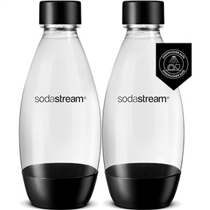 Soda Stream, 2 x 0,5 L, black - Spare bottles for sparkling water maker