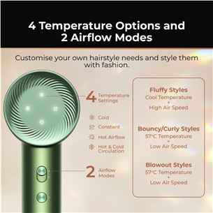 Dreame Hair Glory Master, zaļa - Matu fēns