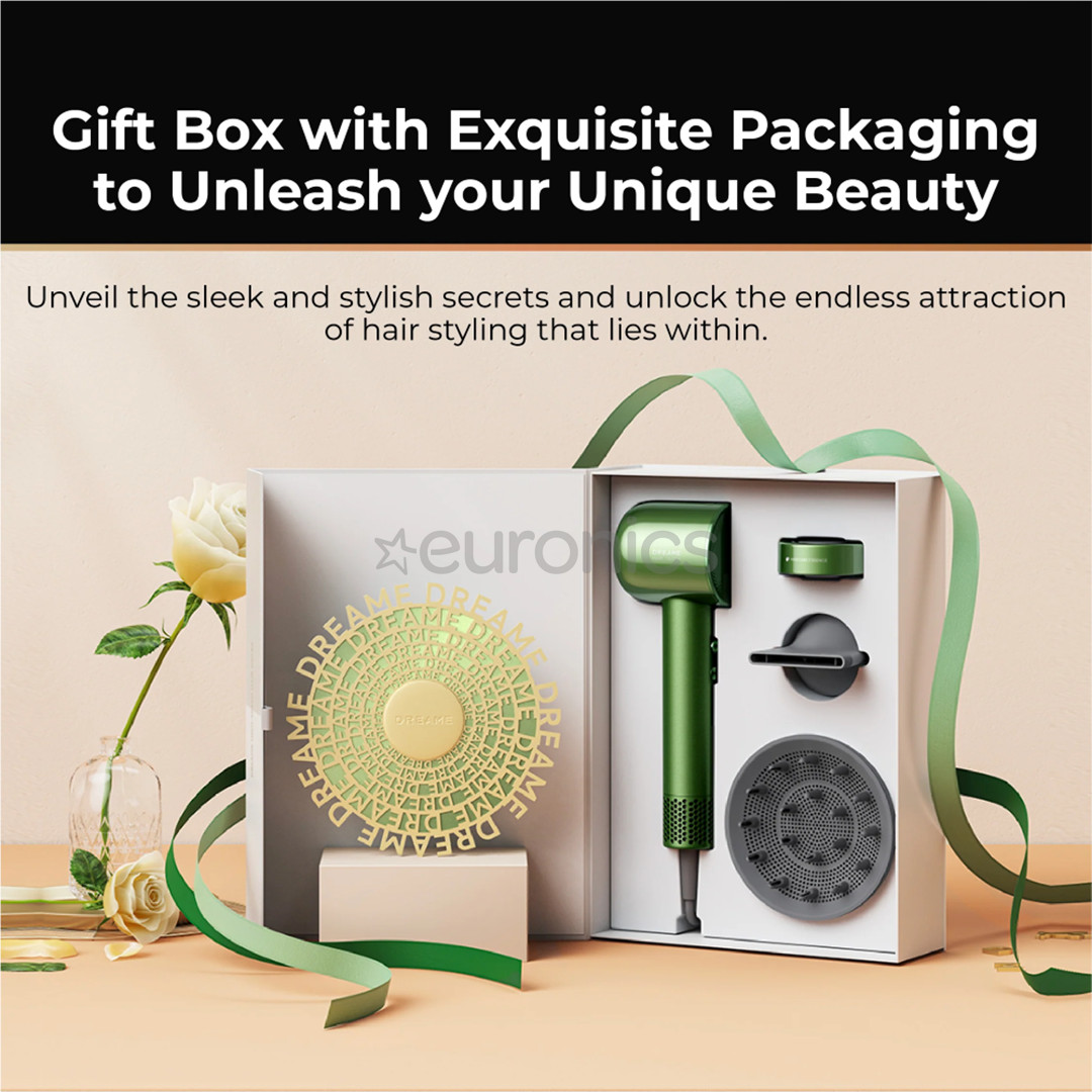 Dreame Hair Glory Master, zaļa - Matu fēns