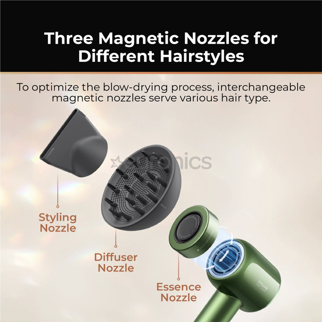 Dreame Hair Glory Master, zaļa - Matu fēns