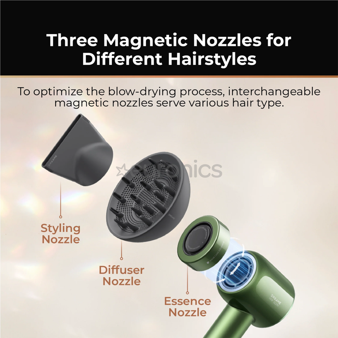 Dreame Hair Glory Master, zaļa - Matu fēns