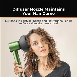 Dreame Hair Glory Master, zaļa - Matu fēns