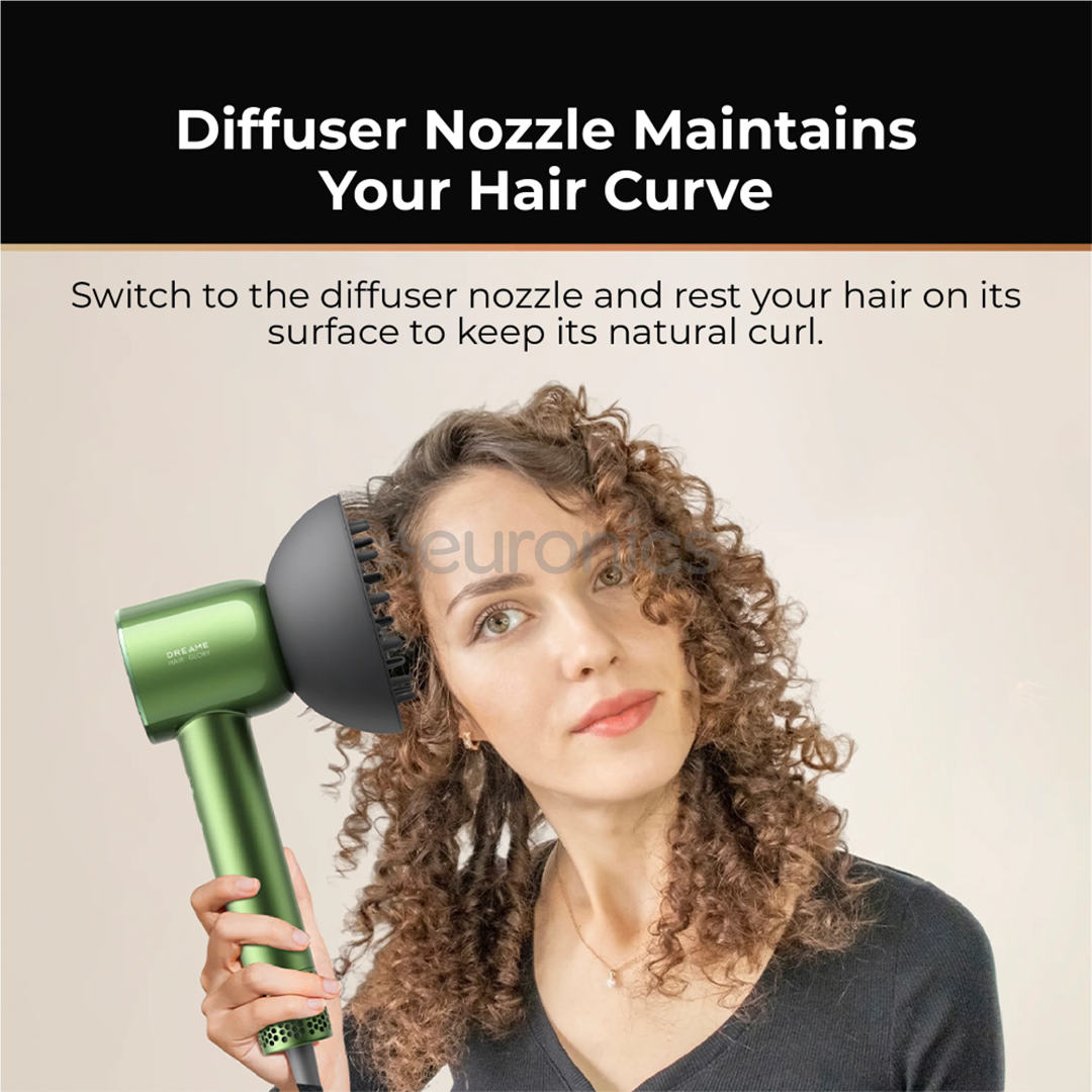 Dreame Hair Glory Master, zaļa - Matu fēns