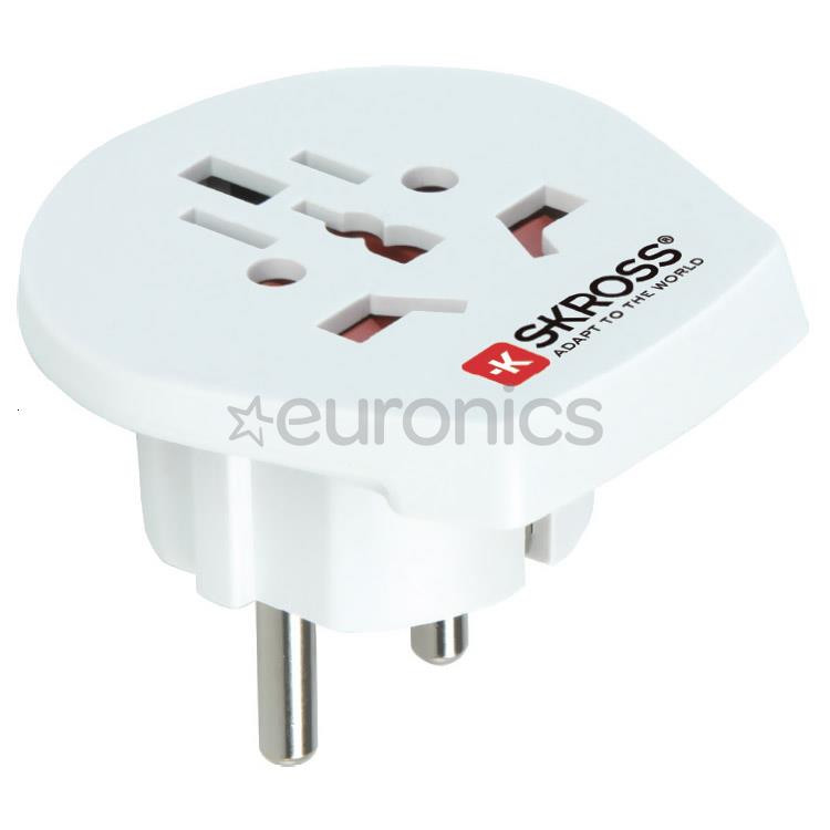 Skross Europe travel adapter TypeE/F, balta - Ceļojuma adapteris
