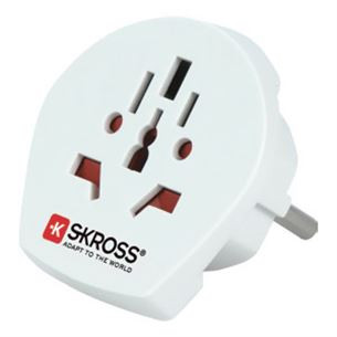 Skross Europe travel adapter TypeE/F, balta - Ceļojuma adapteris