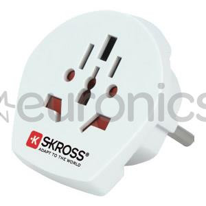 Skross Europe travel adapter TypeE/F, balta - Ceļojuma adapteris