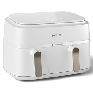 Philips 3000 Series Dual Basket Airfryer, 9 л, 2750 Вт, две корзины, белый - Аэрогриль NA353/10