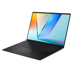 Asus Vivobook S 16 OLED, 16'', 3.2K, 120 Hz, OLED, Ryzen 7, 16 GB, 1 TB, Copilot+, ENG, melna - Portatīvais dators