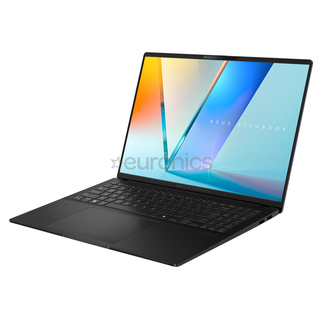 Asus Vivobook S 16 OLED, 16'', 3.2K, 120 Hz, OLED, Ryzen 7, 16 GB, 1 TB, Copilot+, ENG, melna - Portatīvais dators