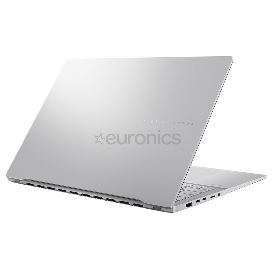Asus Vivobook S 16 OLED, 16'', 3.2K, 120 Hz, OLED, Ryzen 7, 16 GB, 1 TB, Copilot+, ENG, sudraba - Portatīvais dators