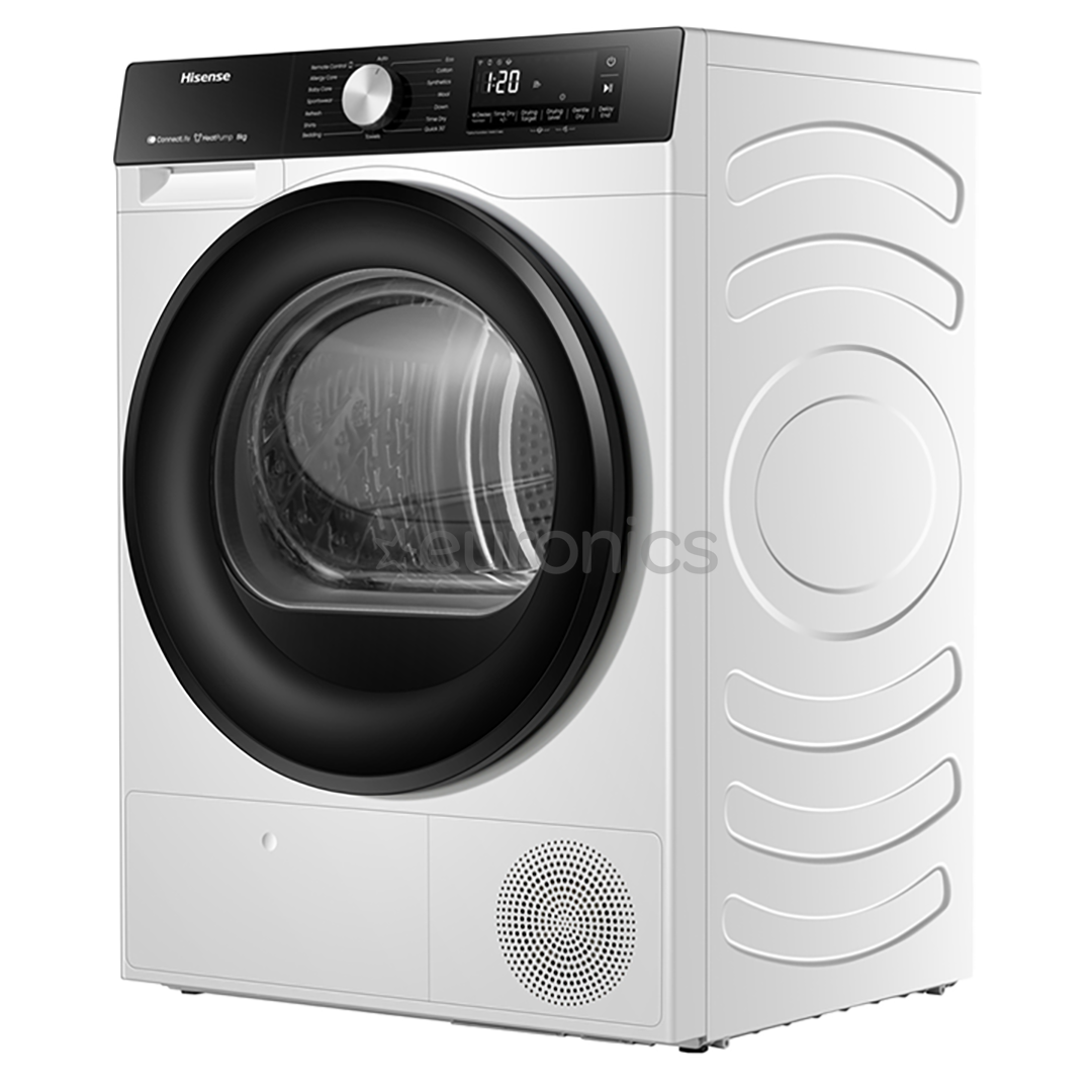 Hisense, 8 kg, dziļums 55 cm - Veļas žāvētājs