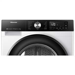 Hisense, 8 kg, dziļums 55 cm - Veļas žāvētājs