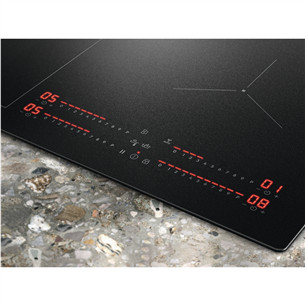 Electrolux 800 Series SaphirMatt, platums 77 cm, bez rāmja, melna - Iebūvējama indukcijas plīts virsma