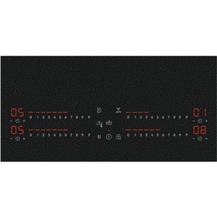 Electrolux 800 Series SaphirMatt, platums 77 cm, bez rāmja, melna - Iebūvējama indukcijas plīts virsma