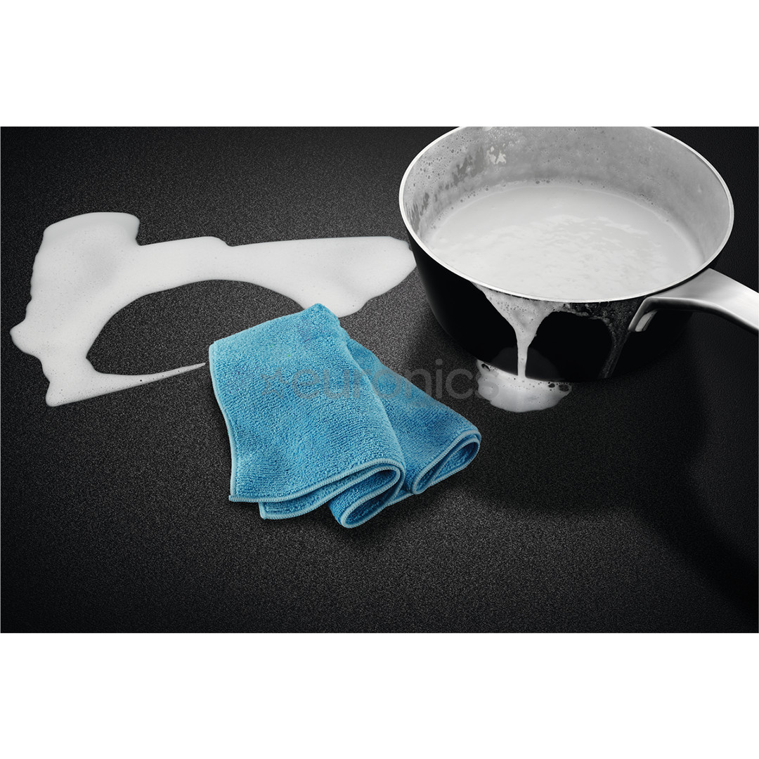 Electrolux 800 Series SaphirMatt, platums 77 cm, bez rāmja, melna - Iebūvējama indukcijas plīts virsma