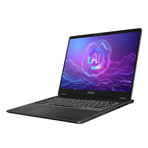 MSI Prestige 14 AI+ EVO, 14'', 2.8K, OLED, 120 Hz, Ultra 7, 32 GB, 1 TB, ENG, tumši pelēks - Portatīvais dators